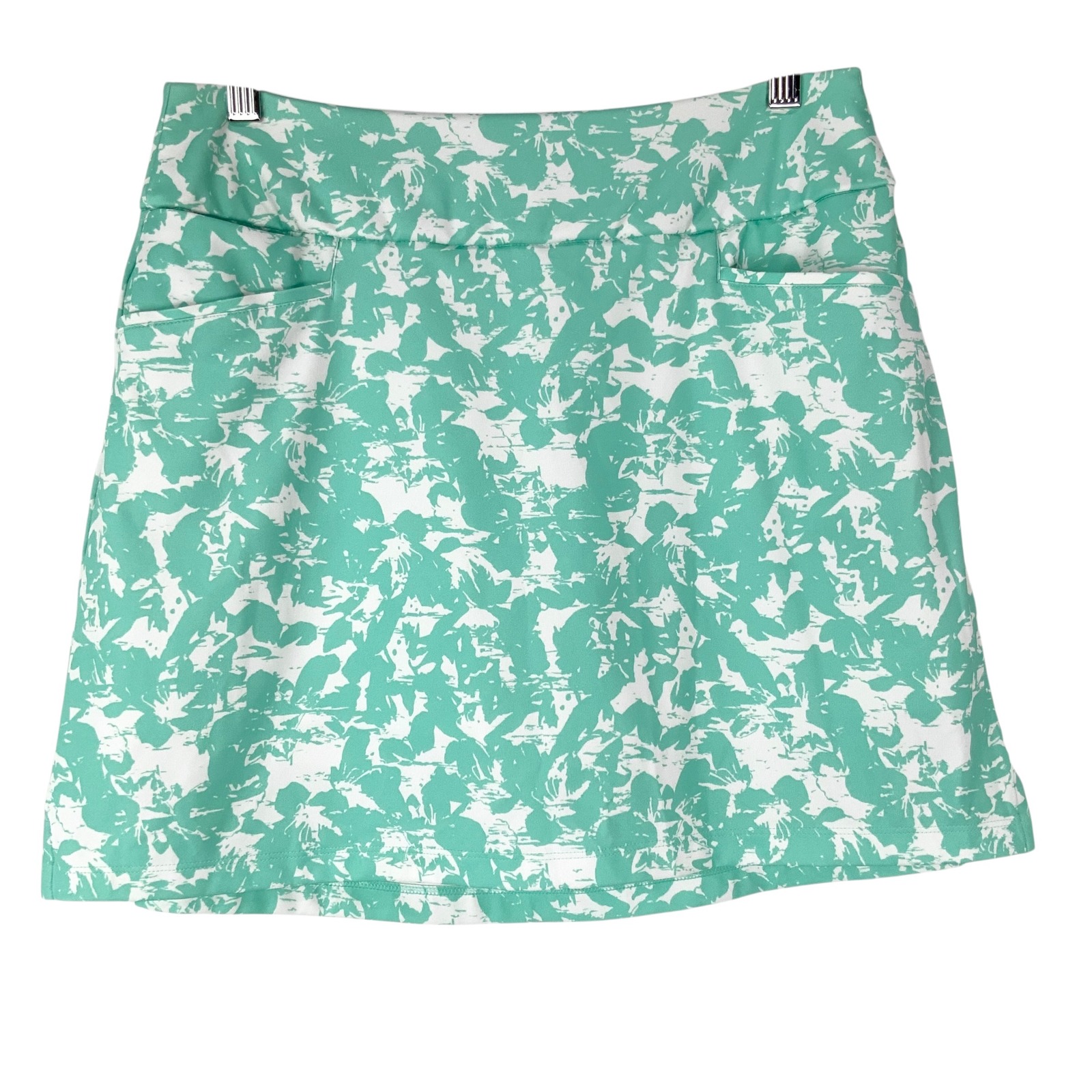 Adidas Primegreen Womens Golf Skort Teal White Floral Print Size S Athletic